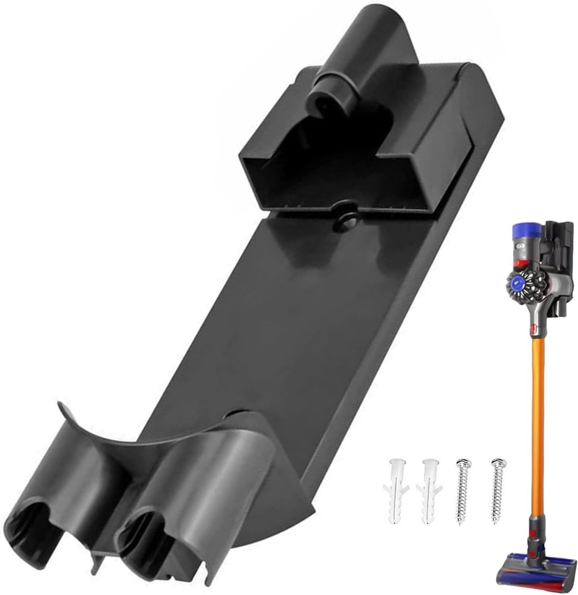 Muurbeugel voor Dyson V7/8 Stofzuiger - Plastic Oplaadstandaard en Accessoirehouder (32 x 10 cm) - Ruimtebesparend en Praktisch Design
