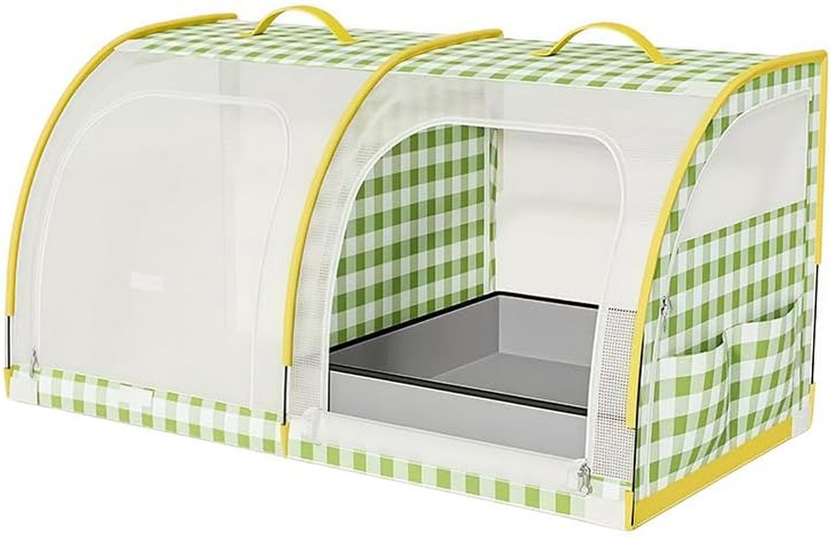 Autotent Huisdieren - Reishondenhok Bench - Veilig Vervoer - Uitneembare Scheidingswand - 4 Kilogram - Groen