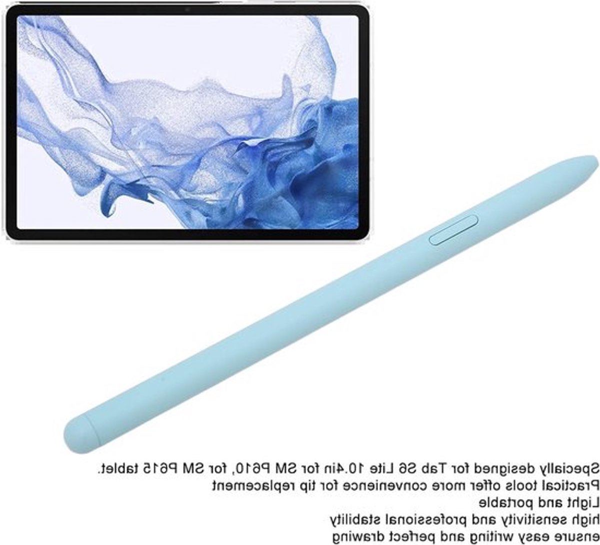 Vervangende Pen voor Tab S6 Lite - Hooggevoelige Smart Pen met 5 Tips voor SM P610 en P615 Tablet (Blauw)