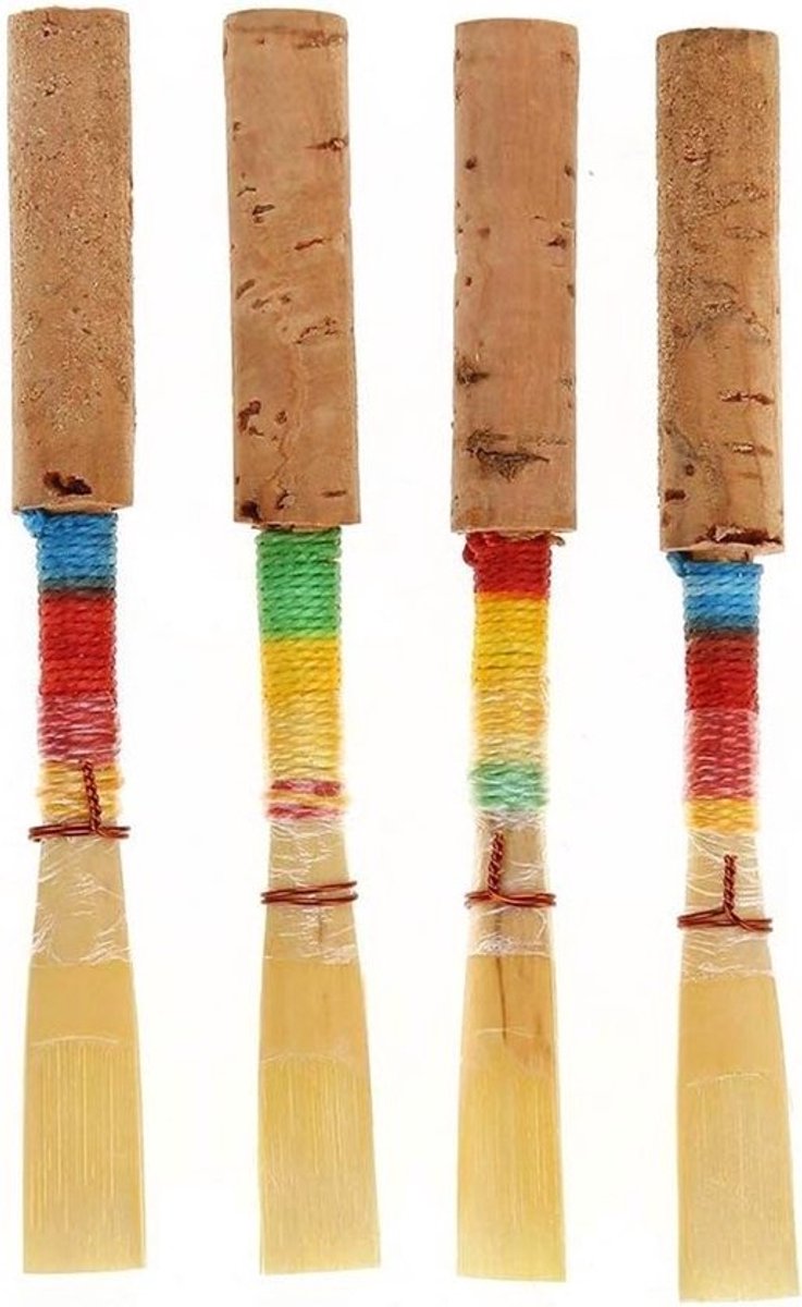 Oboe-rietset van 4 stuks - Medium Soft Oboe-Reeds met plastic opbergdoos voor blazers