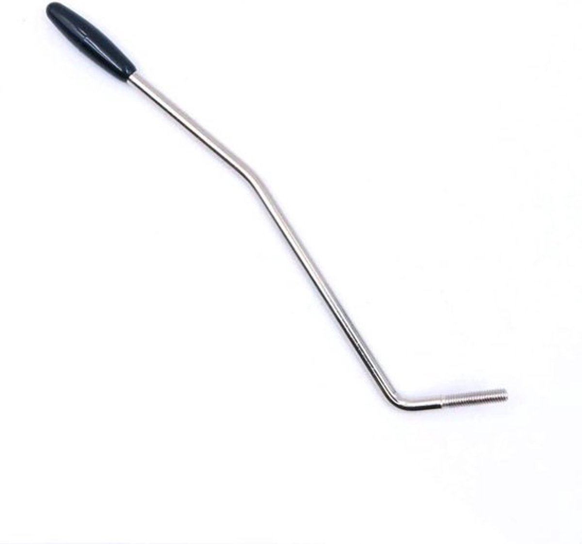 Tremolo Arm 5mm voor ST Squier Elektrische Gitaar - Chroom met Zwarte Tip, Ideaal voor Muzikanten en Gitaaraccessoires