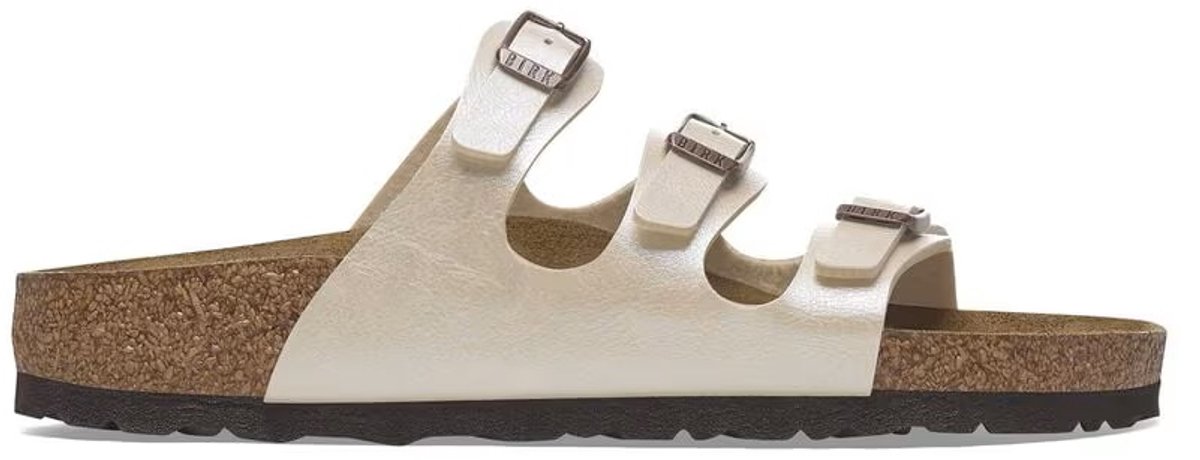 Birkenstock Florida Slippers Graceful Pearle Narrow Fit – Dames Wit