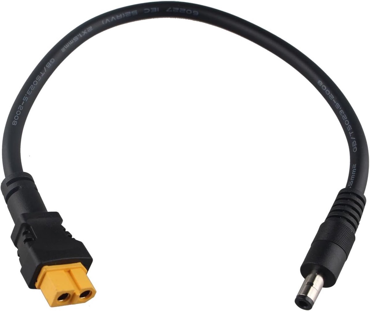 DC5525 Power Cable DC Connection to XT60 Adaptor 5.5 x 2.5mm Support for TS100 Smart Electrical SOLDERING STYLE - ShopVlot