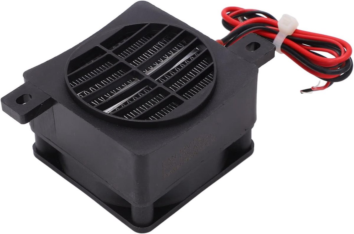 SnelShoppen - Mini PTC Ventilator Verwarmingsapparaat, DC12V 50W Compacte PTC Kachel voor Snelle Verwarming van Kleine Ruimtes, Ideaal voor Thuis, Wer