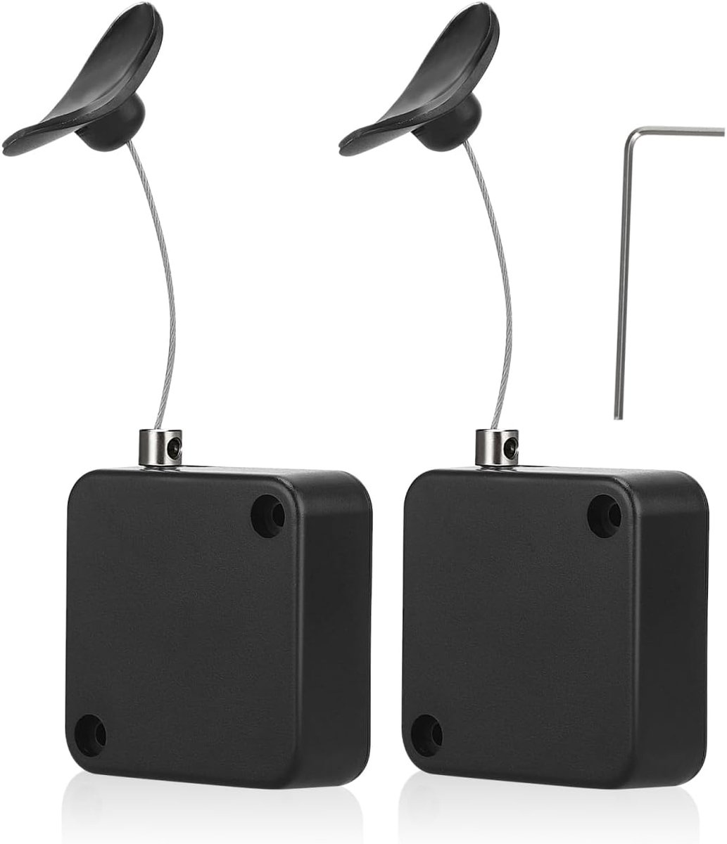 SnelShoppen - 2 Stuks Anti-verlies Metalen Kabel Clip voor TV Afstandsbediening - Veiligheidskabel voor TV Kabels - Stalen Kabel voor Afstandsbedienin