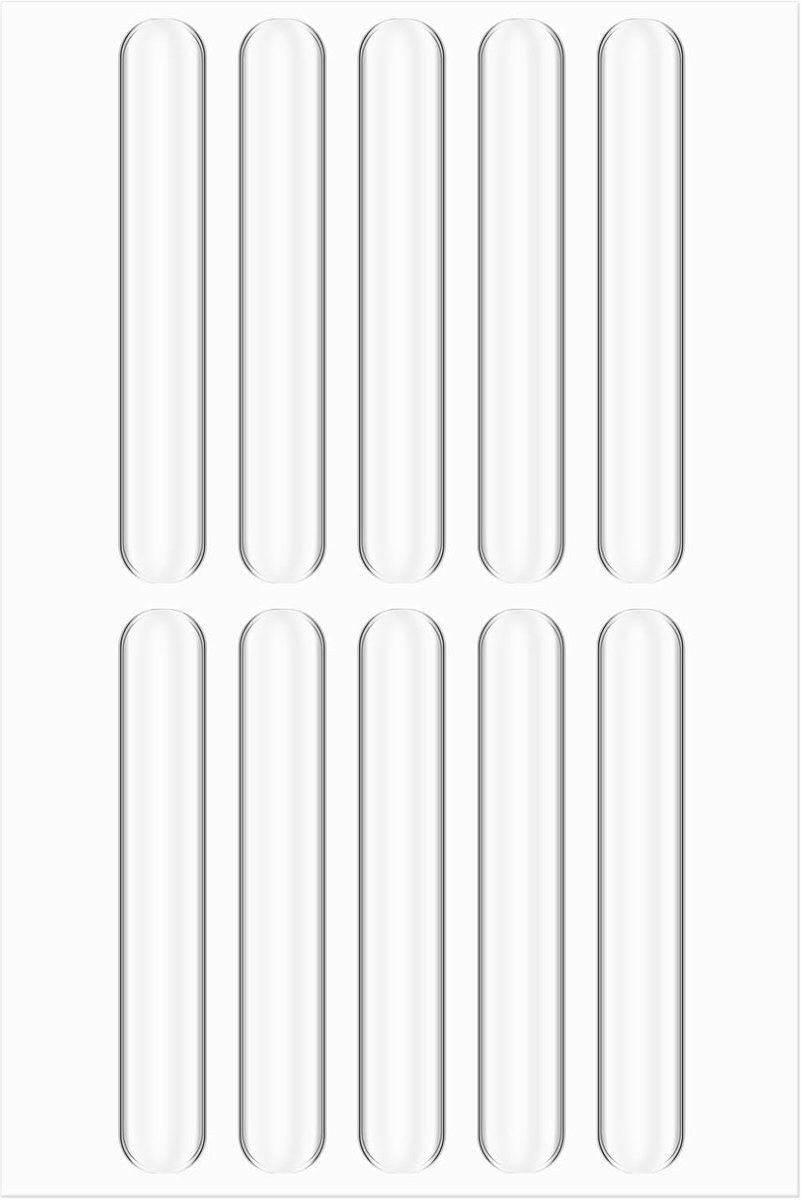 SnelShoppen - 10 Stuks Transparante Cabinet Bumpers, Geluiddempende Rubberen Bumpers voor Kastdeuren, Zelfklevende Deurbumpers voor Thuis, Wanddeuren,