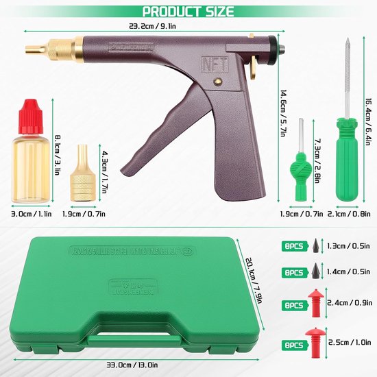 Band Reparatie Set - Bandenplak Set - Snelle Banden Reparatie - Universeel Tubeless Gebruik — afbeelding 5