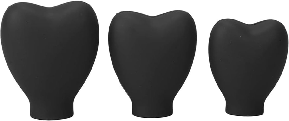 SnelShoppen - 3 Stuks Siliconen Make-up Kwast Beschermers - Herbruikbare en Stofdichte Kwast Covers voor Blush, Detailkwasten en Wimperkwasten - 3 Ver