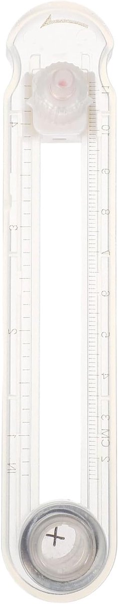 Cirkelsnijder Papier - Ronde Snijtool - Knutselen en Kaartmaken - Verstelbaar en Draagbaar - 14.7 cm - Wit