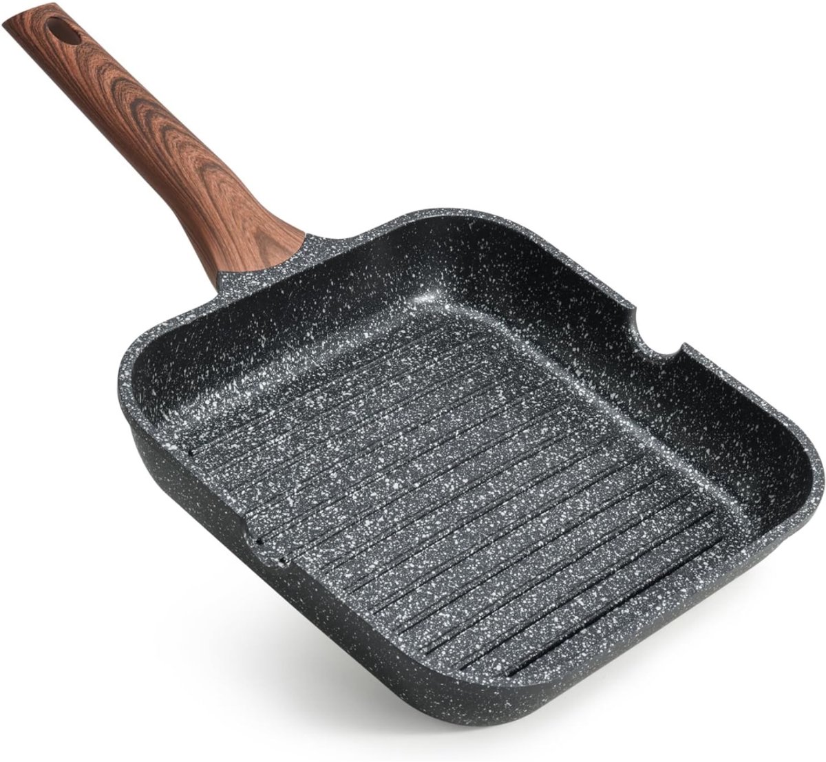 MKSS® Grillpan Inductie - Grillpannen Gietijzer - BBQ - Zwart