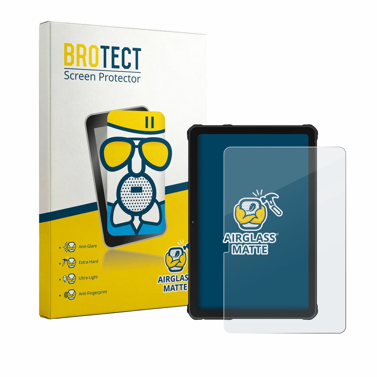 BROTECT - Screenprotector voor Oukitel RT10 - Folie Beschermfolie Beschermglas matte