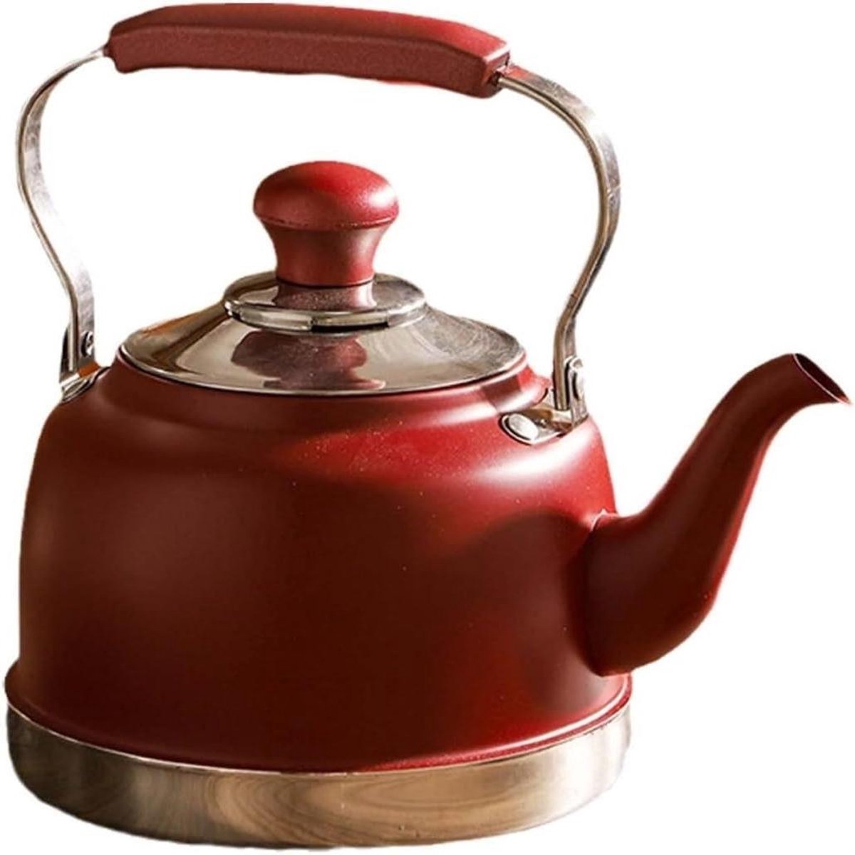 Waterkoker Theeketel - Roestvrijstalen pot - Koffie thee zetten - Snelle gelijkmatige warmte - 1 liter - Zilver