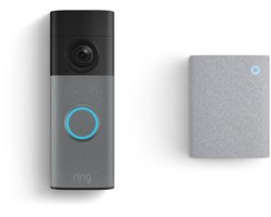Ring Videodeurbel op batterij (nieuwste generatie) - met Chime - Speckled Grey