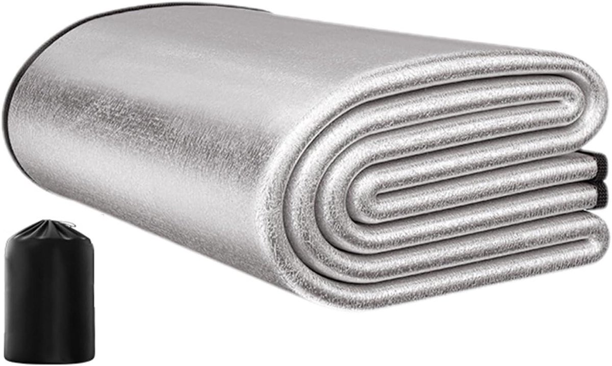 PAD Campingbed, waterdichte picknickmat van aluminium, mat, isolatiemat voor op de camping, slaapmat, thermische campingmat
