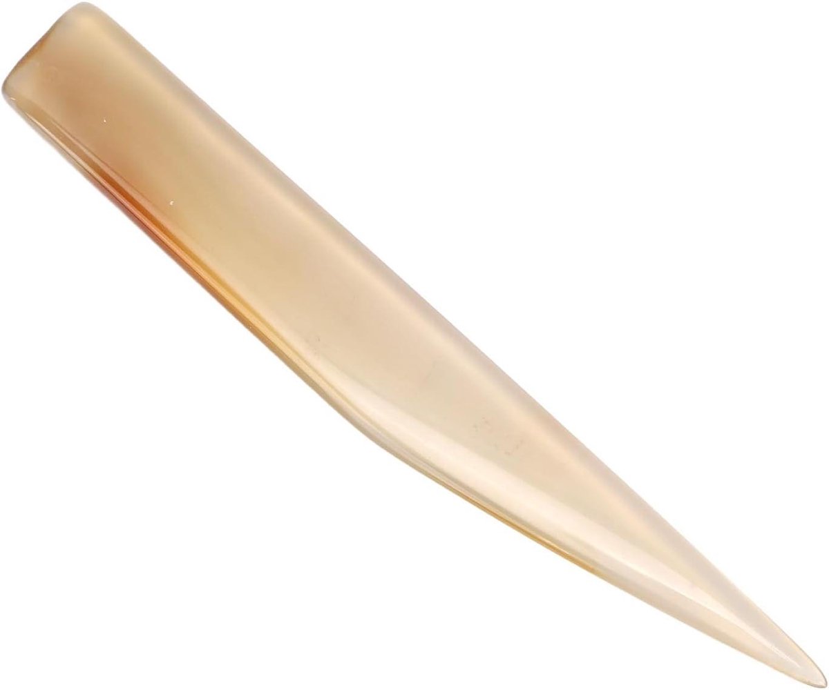 Sieraden Polijstgereedschap - Agaat Burnisher - Sieraden Onderhoud - Veelzijdig Agaat Materiaal - 12 cm - Grijs