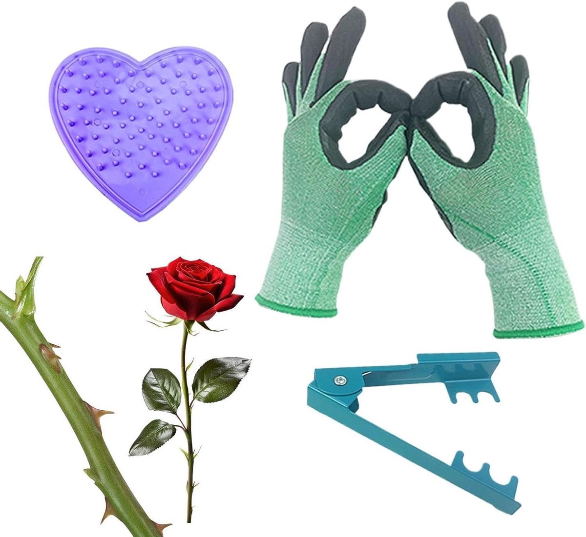 Doornenverwijderaar - Bloemen tool - Bloemen verzorgen - Beschermt stengelstructuur - 20 x 25 x 3 cm - Niet gespecificeerd
