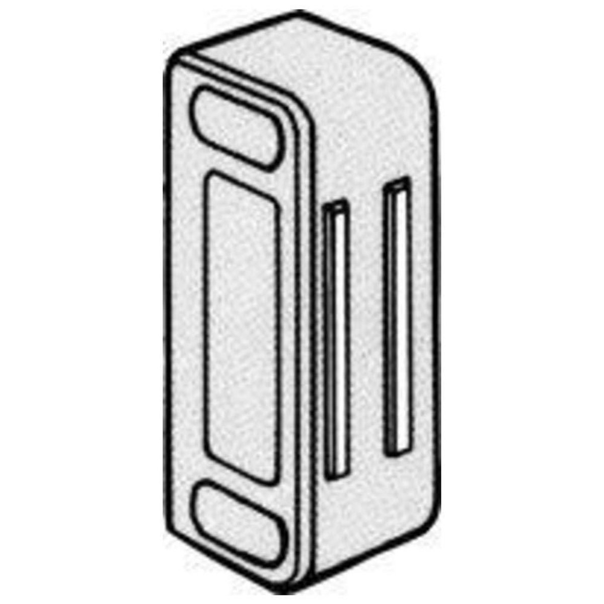 Magneetsnapper - Deurvanger - Meubels Sluiten - Met beweegbare polaren - 42 mm - Wit
