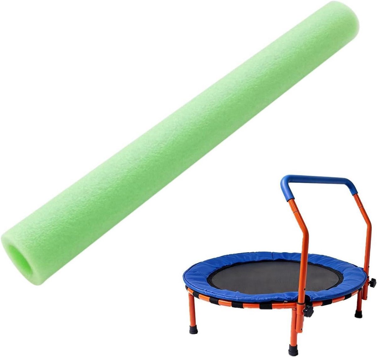 Schuimrubberen Hulzen - Paalbeschermers Trampoline - Veilig Spelen - Waterdicht Robuust Materiaal - Diameter 254 cm - Groen