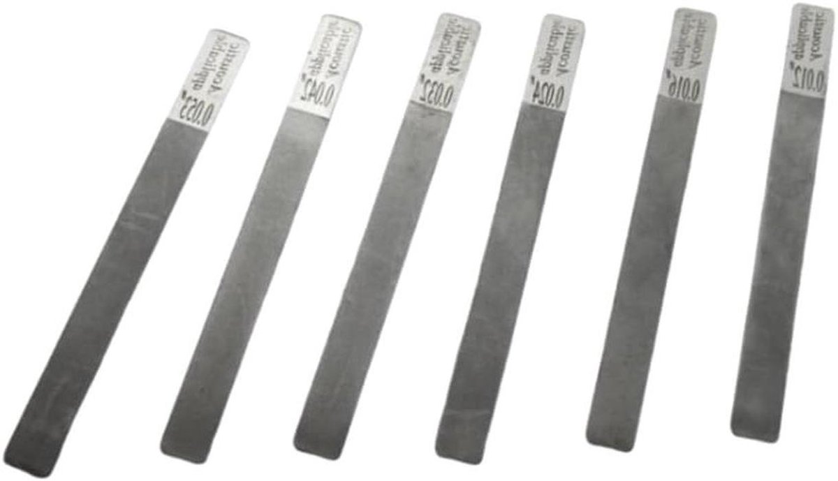 Gitaar Reparatie Set - Snaarinstrument Onderhoud - Gitaar Frets Vijlen - Roestvrij Staal - 6 Stuks - Zoals Afgebeeld