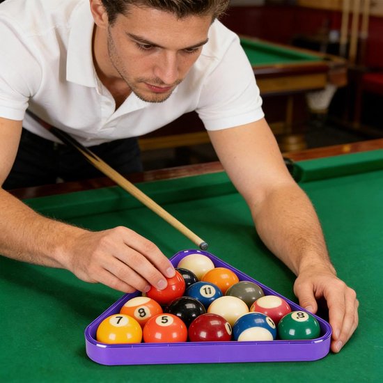Snooker Balrekken - Pool Driehoek Rek - Biljart Spel Oplossing - Slagvast Ontwerp - 4 Stuks - Meerkleurig — afbeelding 4
