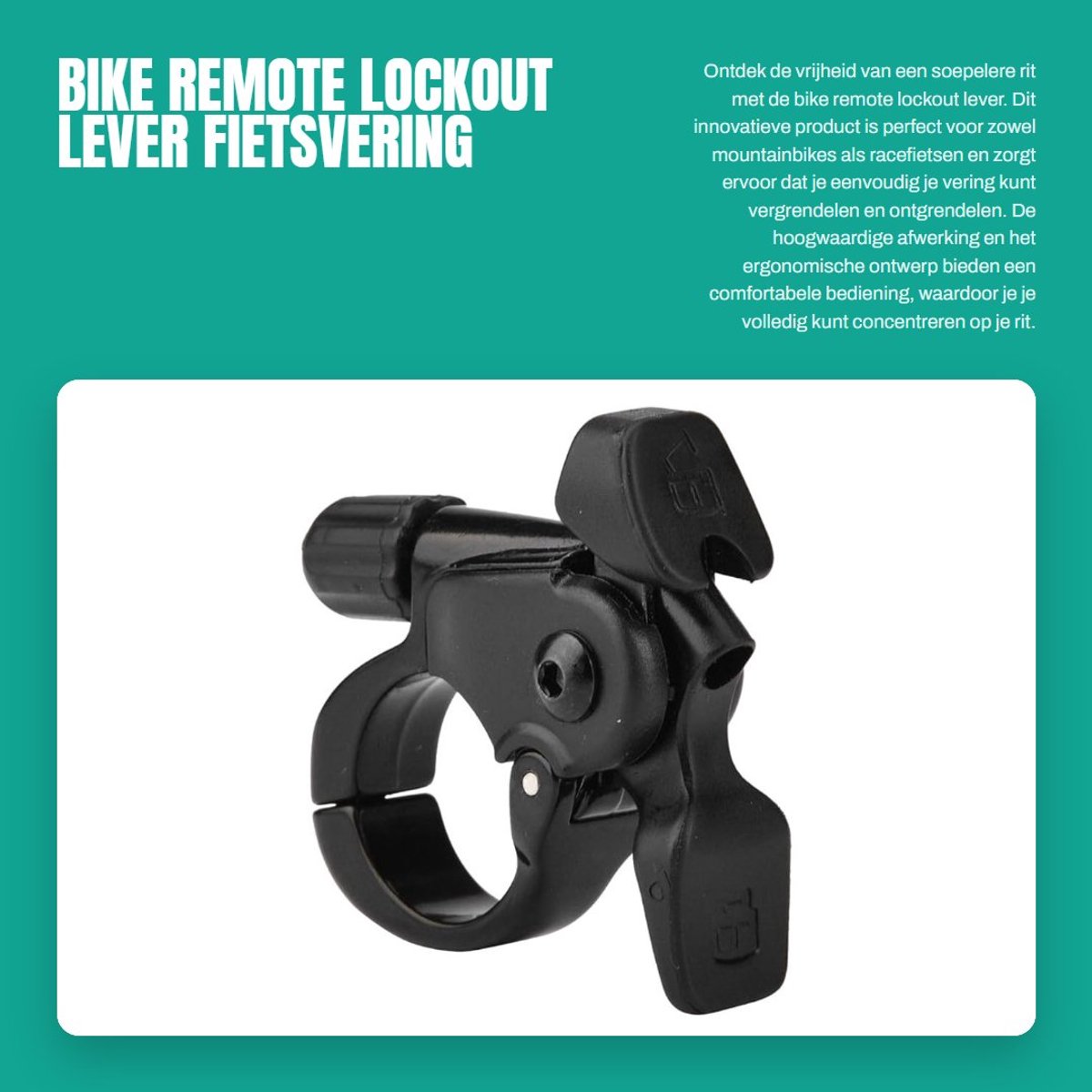 Dailygoods- Lockout Lever - Fiets Afstandsbediening - Vergrendelingsmontage - Lichtgewicht - Hoogwaardig Metaal - Comfortabele Bediening - Fietsschakelaar