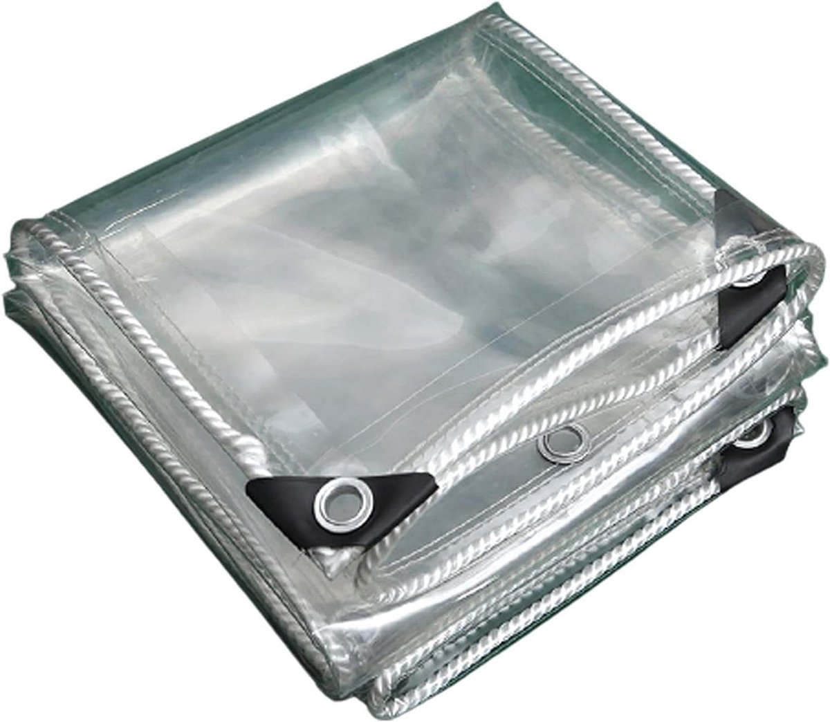 Transparant Dekzeil - Waterdicht PVC - Balkon Afschermen - Zwaar Belastbaar - 1.2 x 2.6m - Doorzichtig