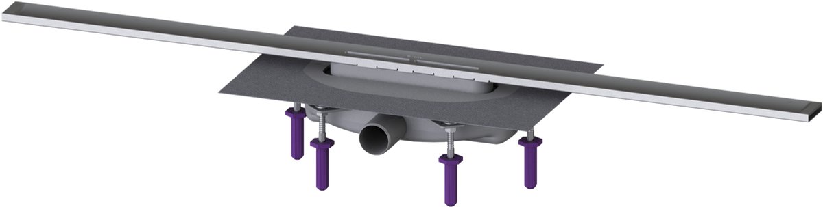 Kessel Linearis Infinity - Douchegoot 100 cm, met rooster, geborsteld roestvrij staal 45300.10