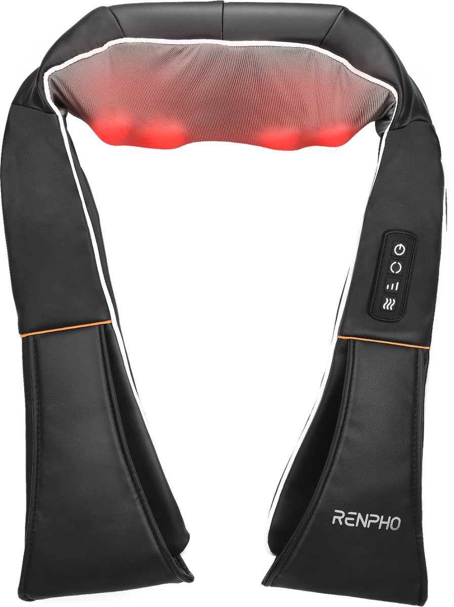 RENPHO Shiatsu Nekmassage apparaat - 5D diepe weefselmassage voor nek, schouders en rug – De beste keuze voor diepe ontspanning en pijnverlichting