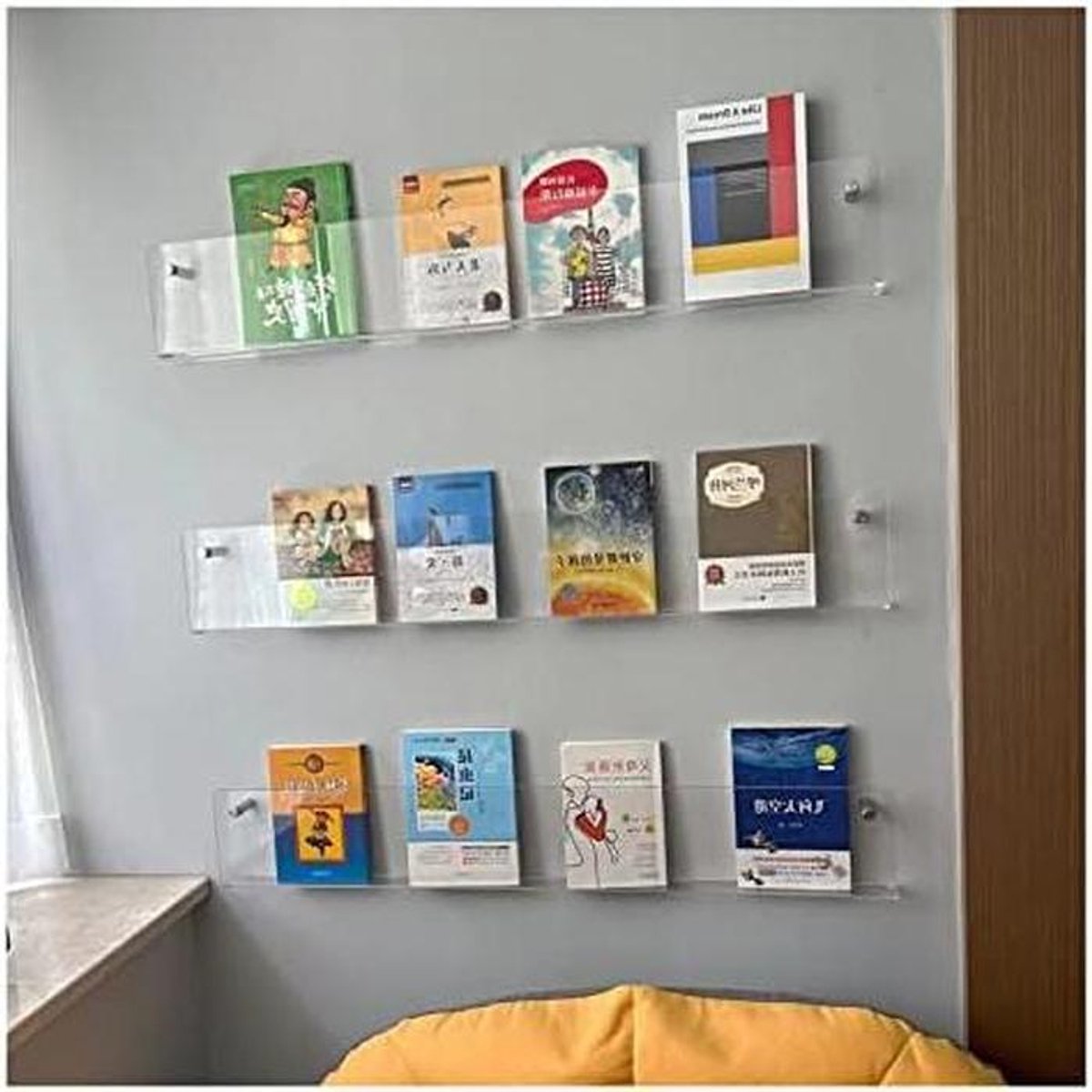 Wand organizer - Documenten rek - Documenten presenteren - Duurzaam acryl - 5 mm dik - Transparant