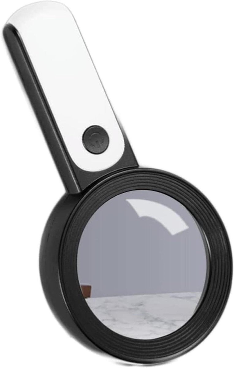 LED Vergrootglas - Vergrootloep Leeslamp - Lezen Hobby's - 30x HD Vergroting - 80MM Lens - Zwart