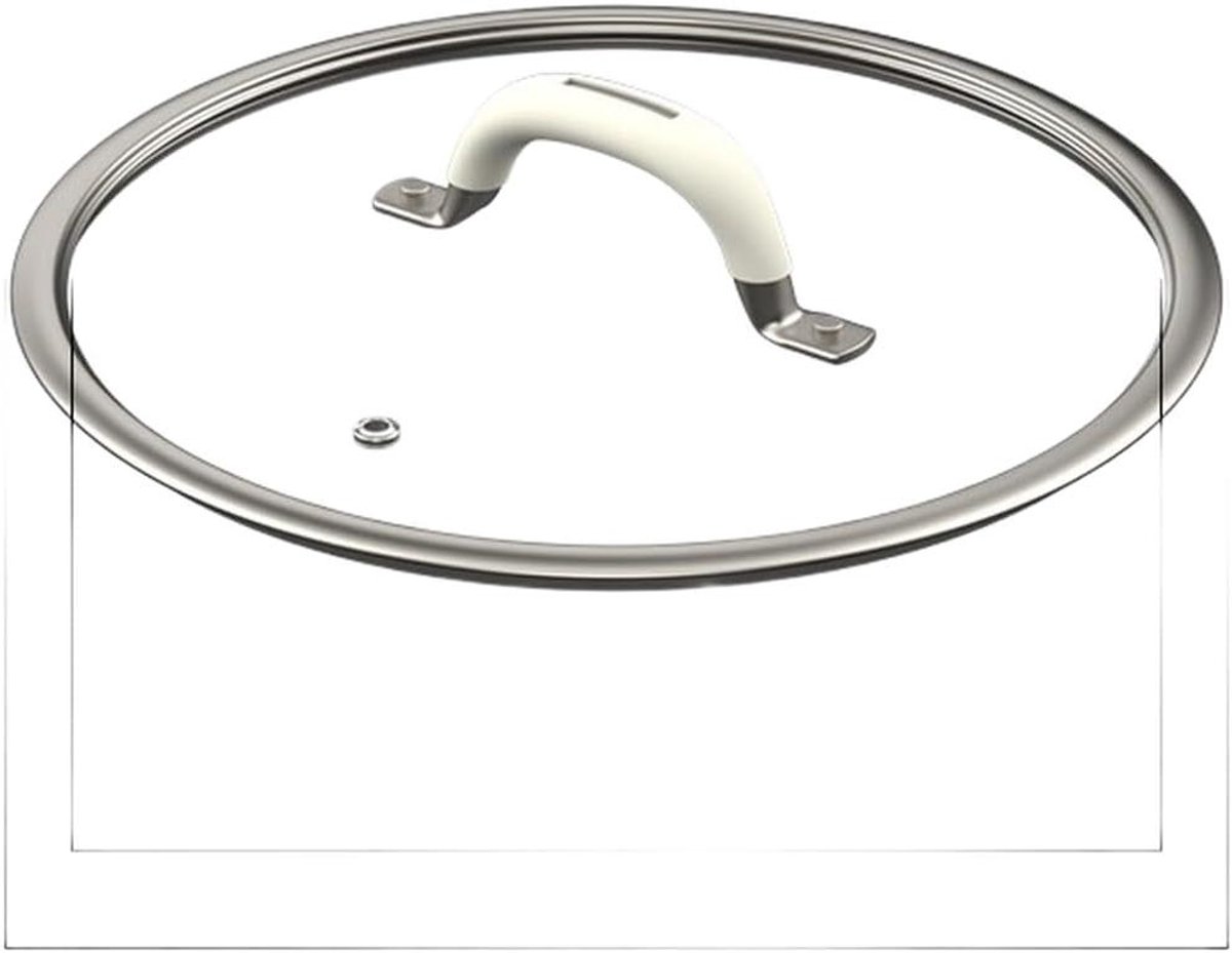 Glazen Kookdeksel - Pan Deksel - Koken en Stoven - Anti-overloop Ontwerp - 18 cm - Transparant
