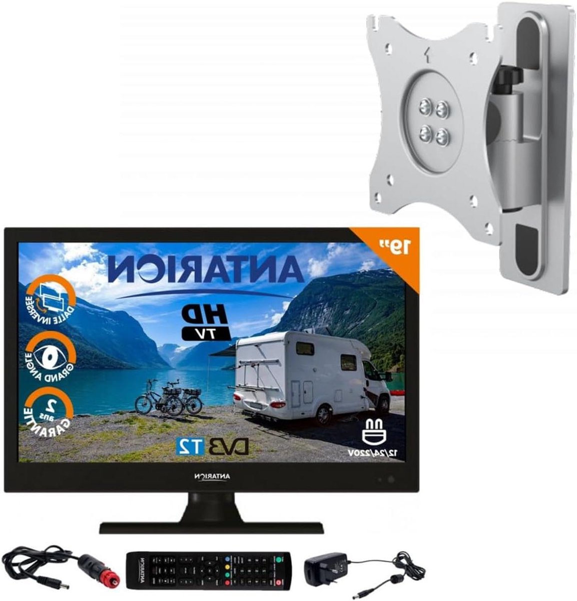 HD LED TV - Compact Scherm - Mobiel Kijken - Laag Energieverbruik - 44 cm - Zwart