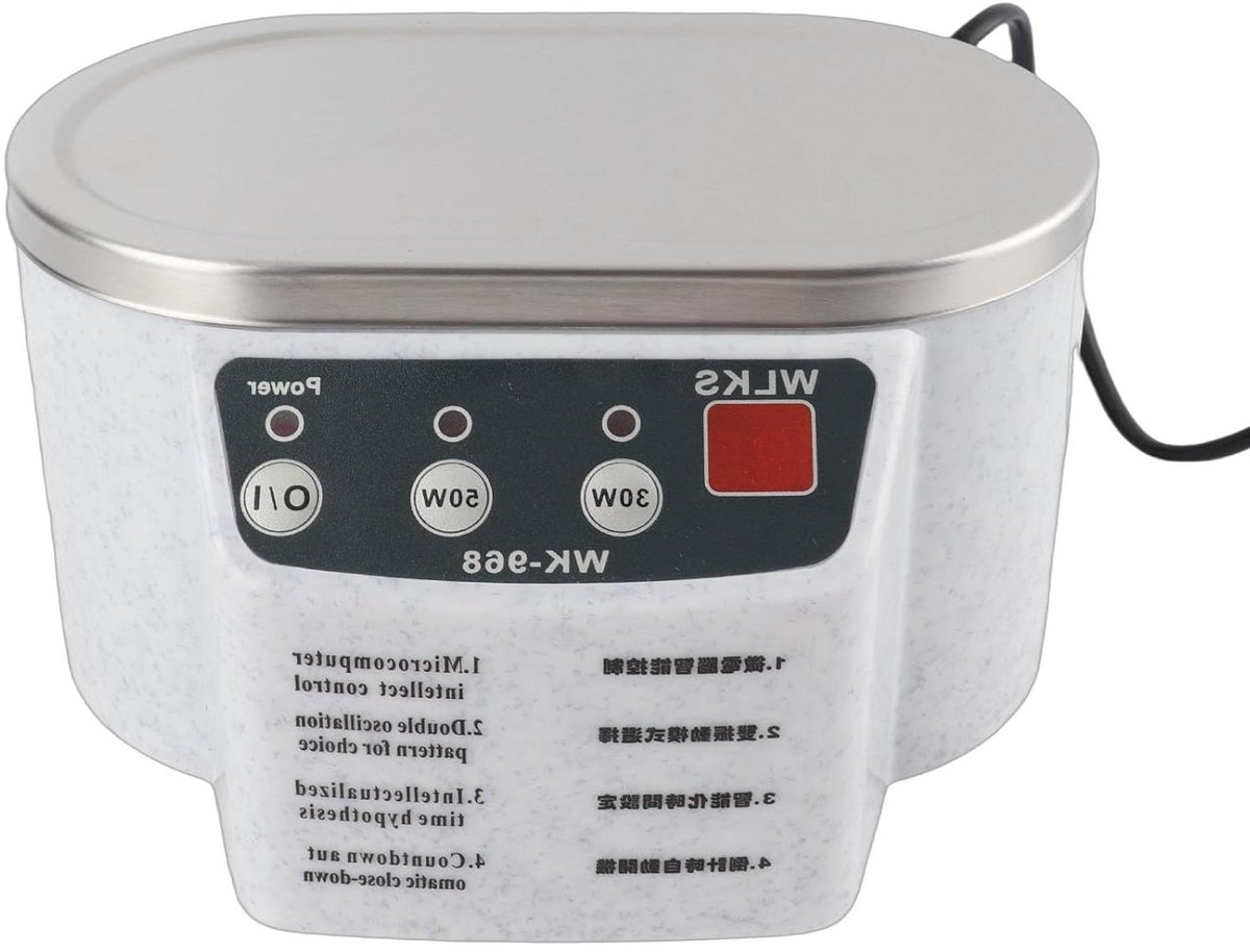 Ultrasone Reiniger - Schoonmaakapparaat - Sieraden Reinigen - Dubbele Vermogensinstelling - 500 ml Tank - Zilver