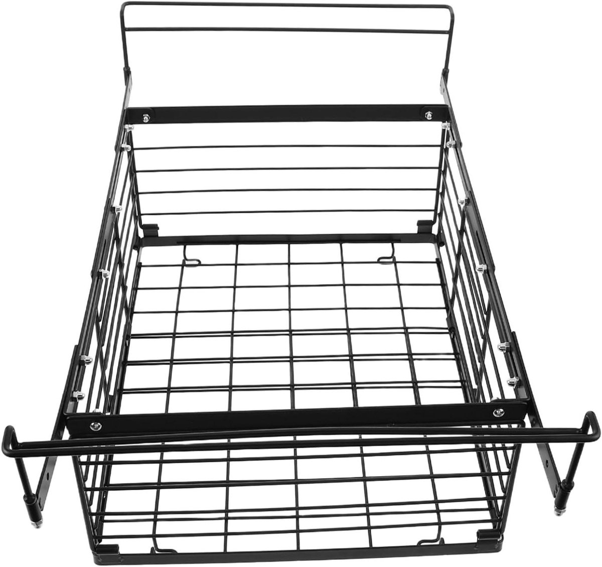 Hangende Manden - Vriezer Organizer - Keuken Opbergen - Stapelbaar Ontwerp - 45x29x15cm - Zwart