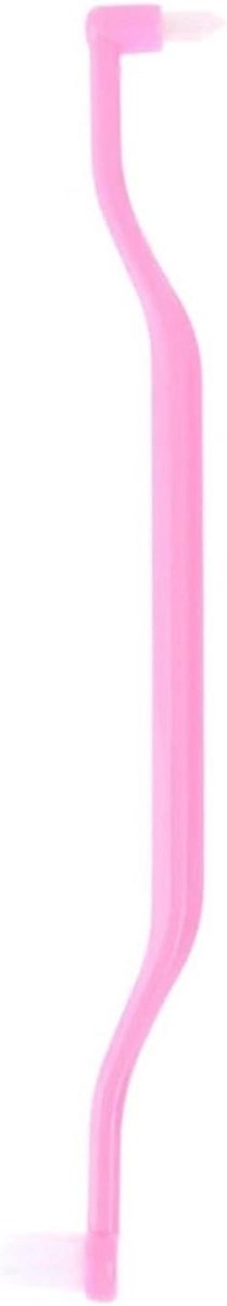 Interdentale borstel - Mondverzorging tool - Tanden reinigen - Zachte borstelharen - 3 stuks - Roze