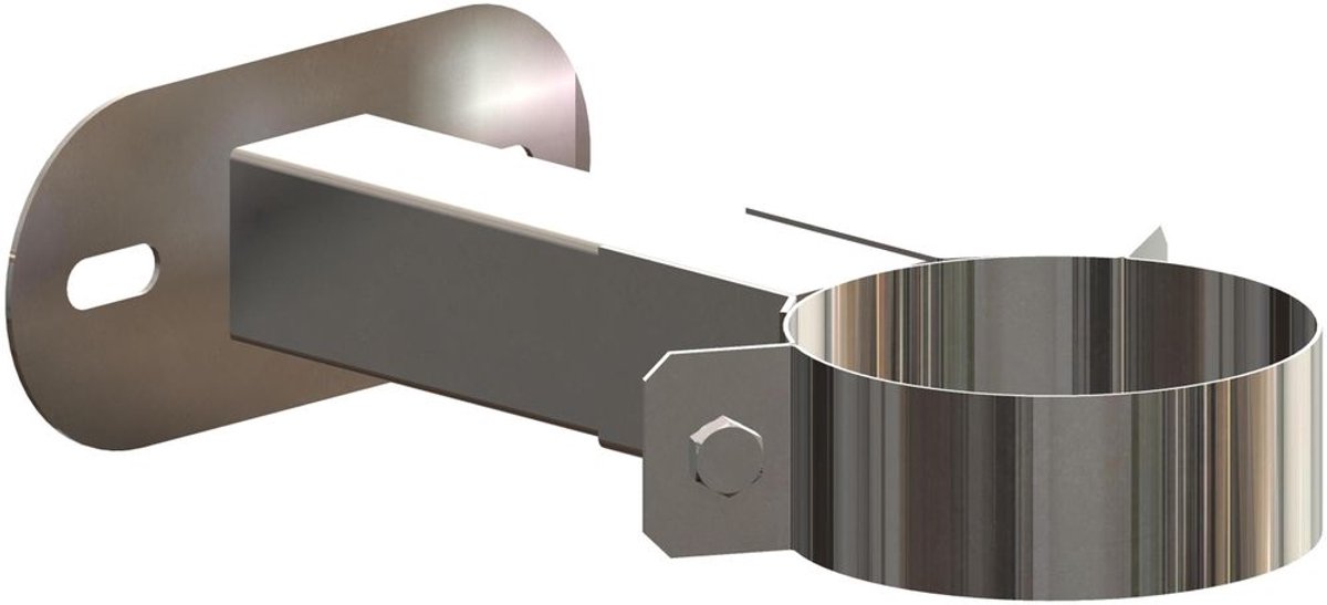 ATEC Wandafstandhouder 50-150mm DN60/100 RVS blank inkortbaar, 700744