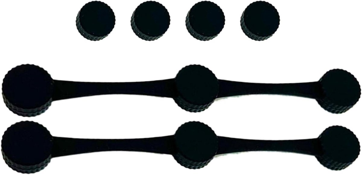 Magnet Clips Bakpapier Houders Airfryer Gebruik Hittebestendig Silicone 2 Stuks Zwart