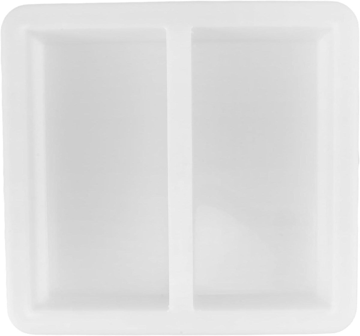 Beton Bestratingsvorm - Herbruikbare Plastic - Tuinpaden Aanleggen - Doe-het-zelf Vriendelijk - 30x28x5 cm - Wit