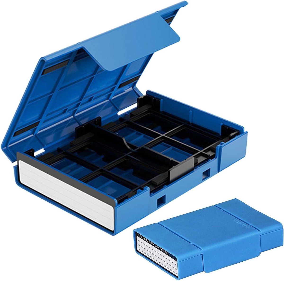 Harde Schijf Tas - Opslag Organizer - Data Beheer - Schokbestendig - 4x 2.5 inch - Blauw