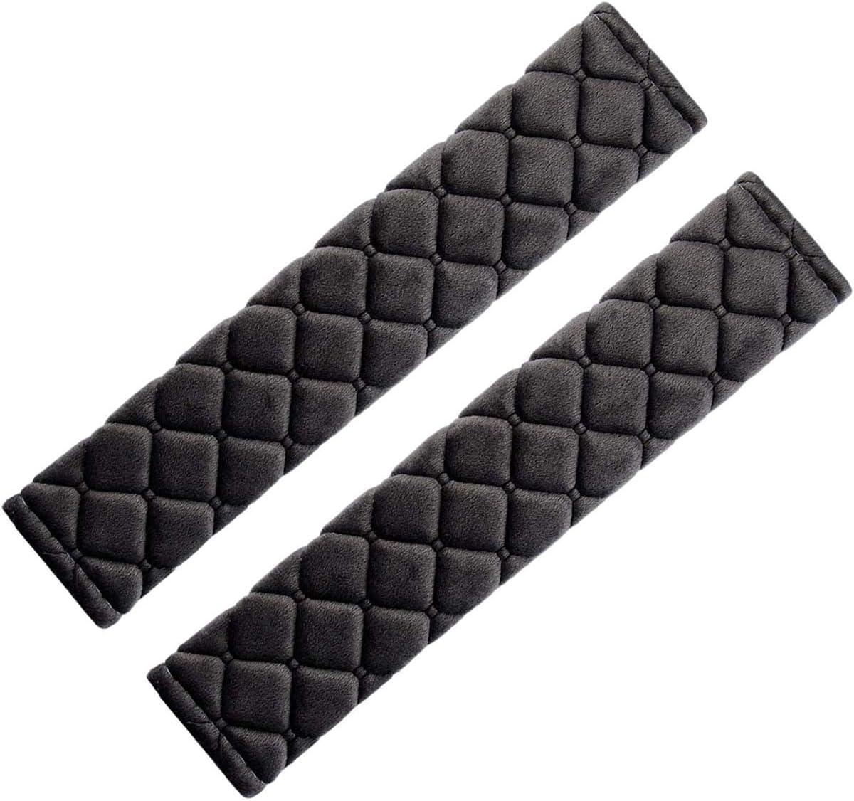Gordelbeschermers - Gordelkussens - Comfortabel Rijden - Effectieve Demping - 2 Stuks - Zwart