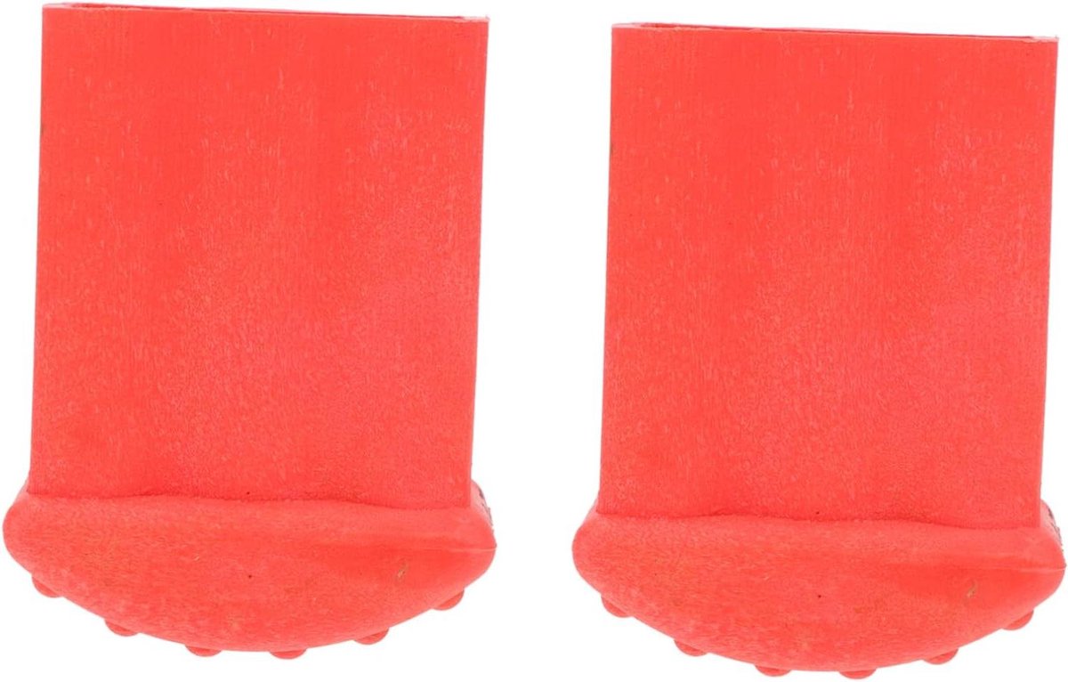 Antislip Ladder Pads - Ladder Voetjes Rubber - Ladder Stabiliteit - Stevige Grip - 8.5x5.9x3.6cm - Rood