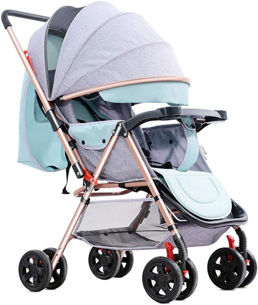Baby Kinderwagen - Lichtgewicht Buggy - Veilig Vervoer - Eenvoudig Opvouwbaar - Tot 25 kg - Grijs