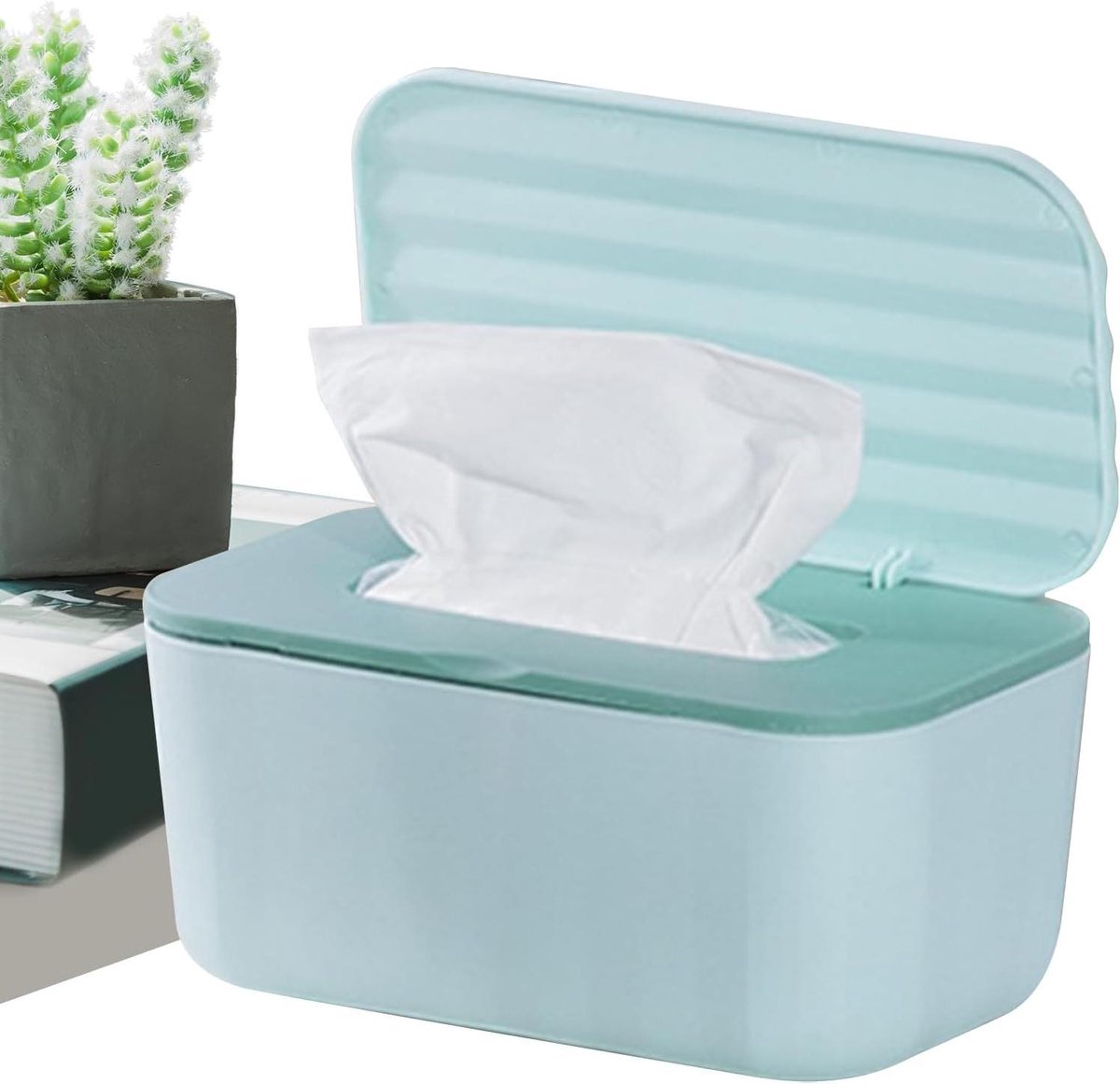 Doos voor vochtige doekjes, dispenser voor vochtige doekjes, navulbaar, waterdicht en verzegelde opbergdoos voor op reis, keuken, luiertafel, kinderkamer, multifunctioneel