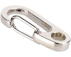 Kikumi Outdoor Camping Hiking Carabiner Stainless Steel Keychain Buckle Clasp Keychain