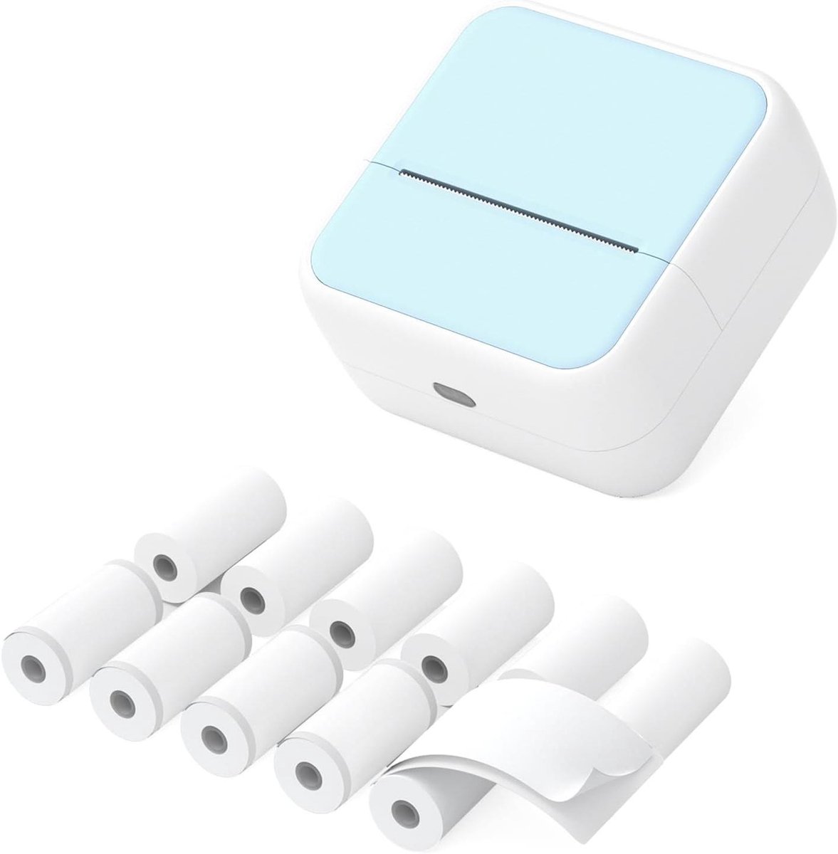 Mini Pocket Printer Draagbare Thermische Instant Foto Afdrukken Label Maker Machine BT Draadloos Verbinden Compatibel met Android/iOS APP Ondersteuning Ontvangstlabel Memo Sticker Notities Lijsten