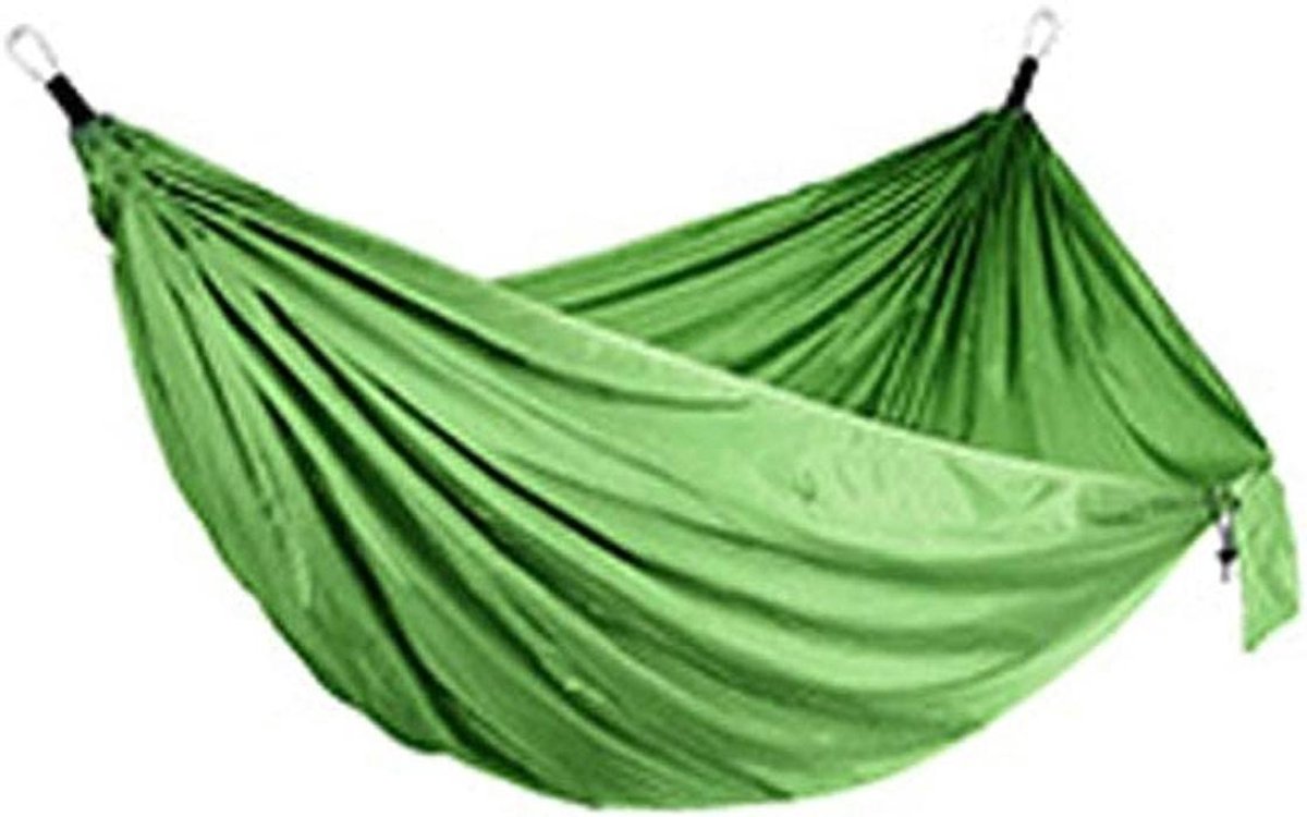 Kampeerhangmat - Reishangmat - Outdoor Ontspanning - Boomvriendelijke Riemen - 270 x 140 cm - Fruitgroen
