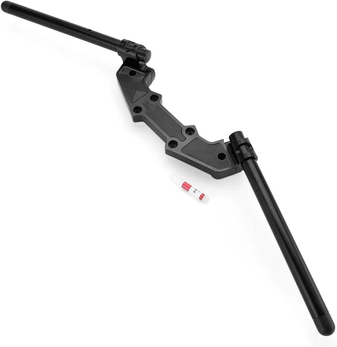 Motorfiets Stuurverhogers - Verstelbare Riser Adapters - Verbeter Rijcomfort - CNC Aluminium Materiaal - 22 mm Stuurmaat - Zwart