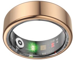 NOLATR Slimme Ring met Stappenteller, Activiteitstracker & Hartslagmeter – Zonder Abonnement & Nederlandse App – Rose Goud – Maat 11