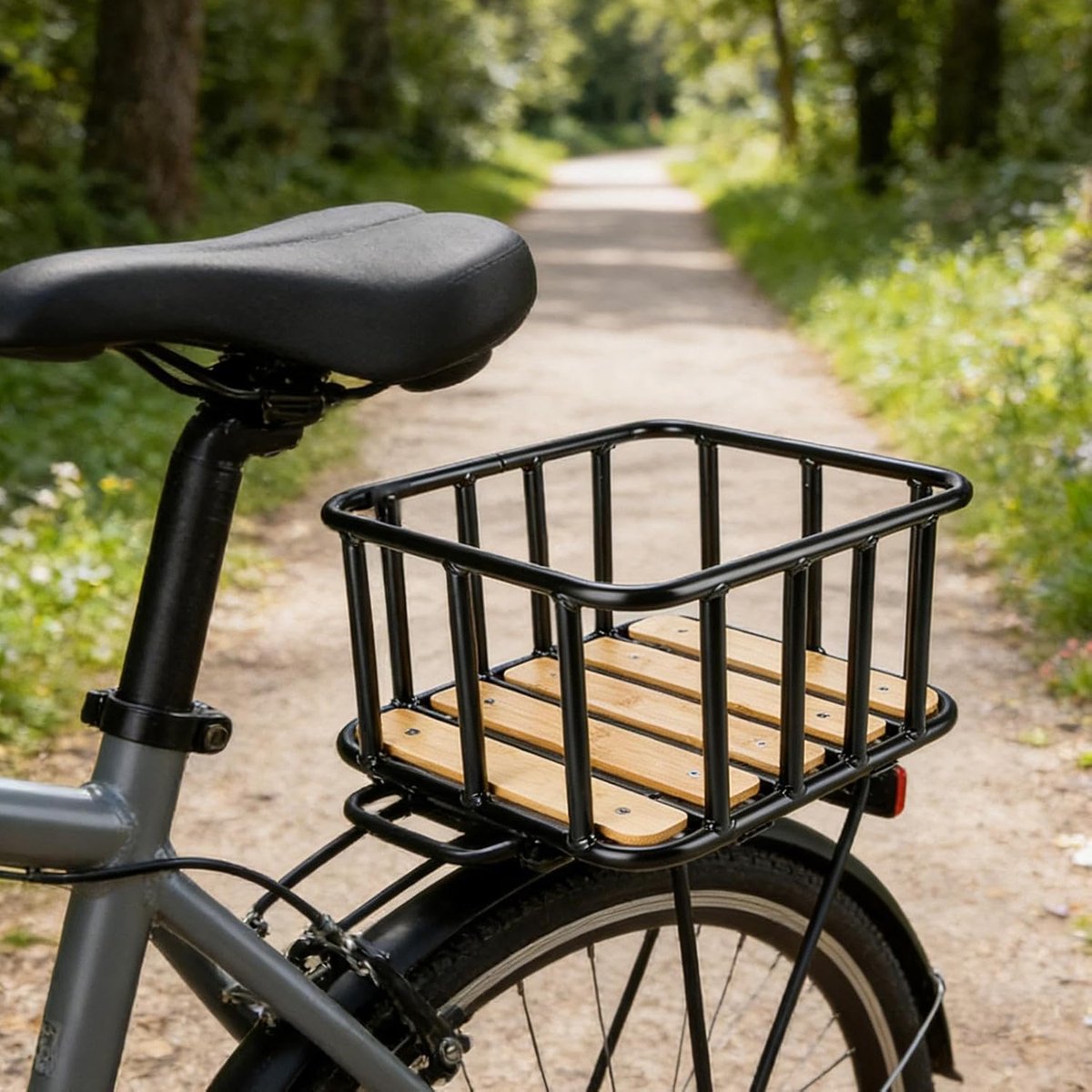 Fietsmand Achter - Boodschappenmand - Dagelijks Vervoer - Waterafstotend - 36x30x17 cm - Niet gespecificeerd