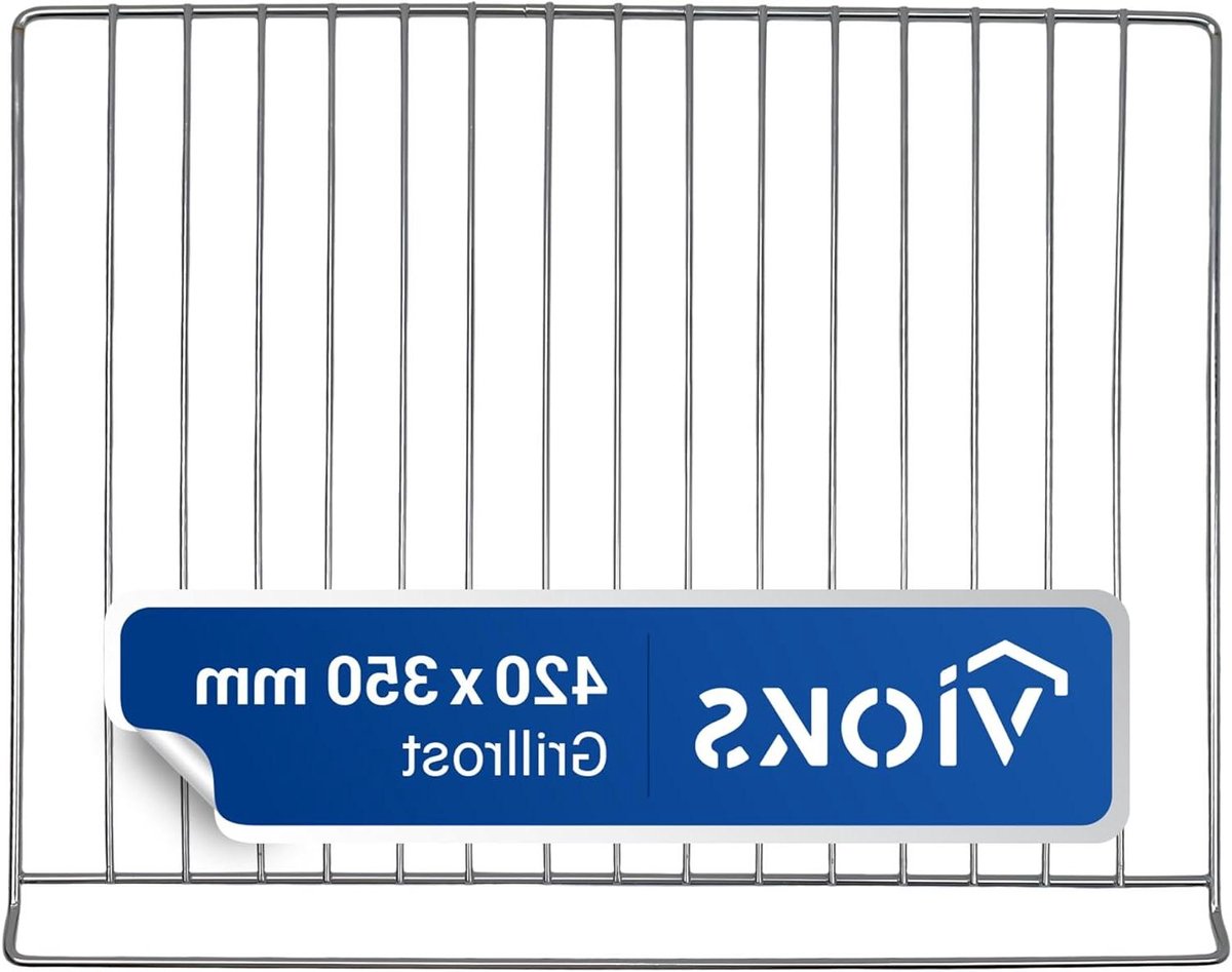 Ovenrooster Vervanging Bakrooster Grillrooster Oven Gebruik Frame Verhoging Achterkant 420 x 350 mm Zilver